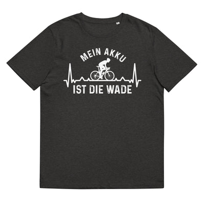 Mein Akku Ist Die Wade 3 - Herren Premium Organic T-Shirt fahrrad xxx yyy zzz Dark Heather Grey