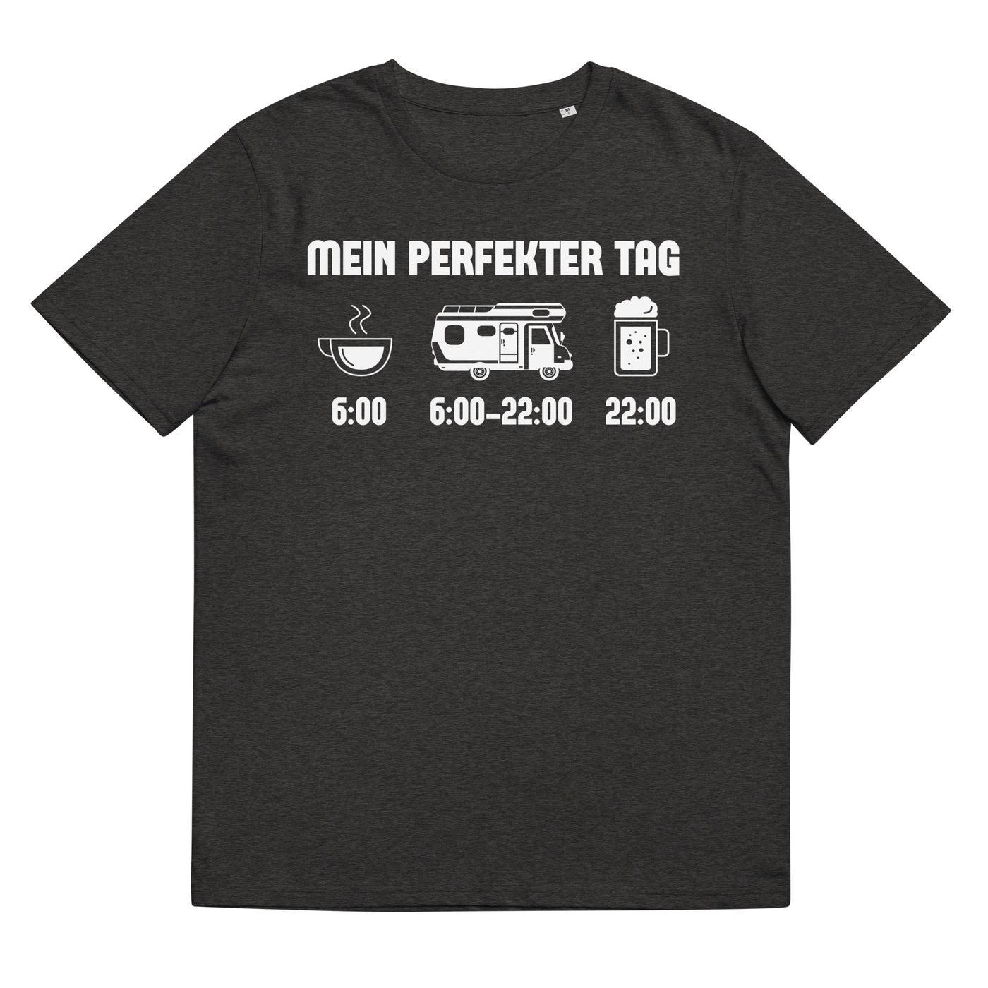 Mein Perfekter Tag - Herren Premium Organic T-Shirt camping xxx yyy zzz Dark Heather Grey