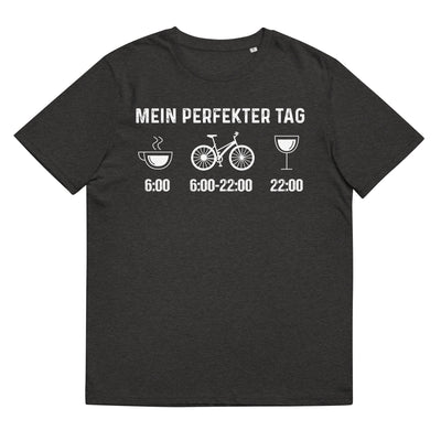 Mein Perfekter Tag - Herren Premium Organic T-Shirt fahrrad xxx yyy zzz Dark Heather Grey