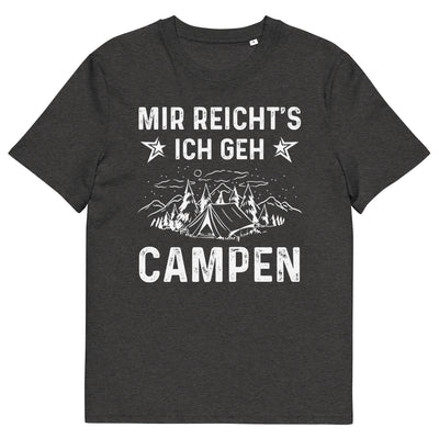 Mir Reicht's Ich Gen Campen - Herren Premium Organic T-Shirt camping xxx yyy zzz Dark Heather Grey