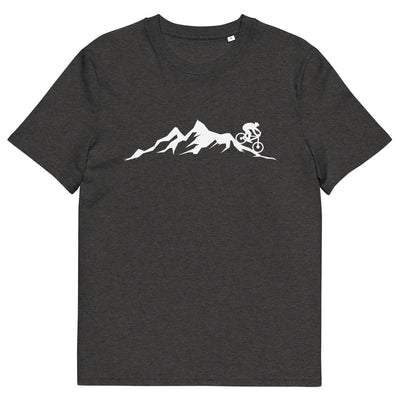 Berge - Mountainbike - (M) - Herren Premium Organic T-Shirt xxx yyy zzz Dark Heather Grey
