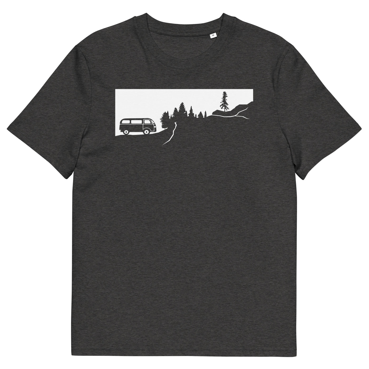 Berge - Bäume - Camping Van - Herren Premium Organic T-Shirt camping xxx yyy zzz Dark Heather Grey