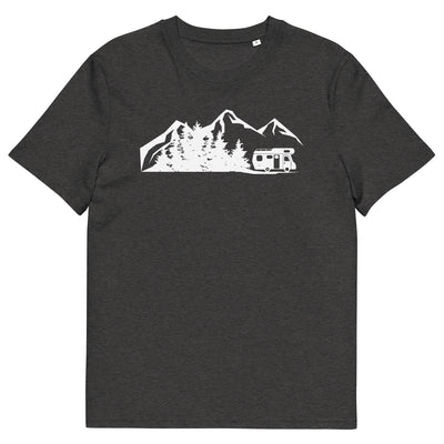 Berge - Bäume - Camping Van - Herren Premium Organic T-Shirt camping xxx yyy zzz Dark Heather Grey