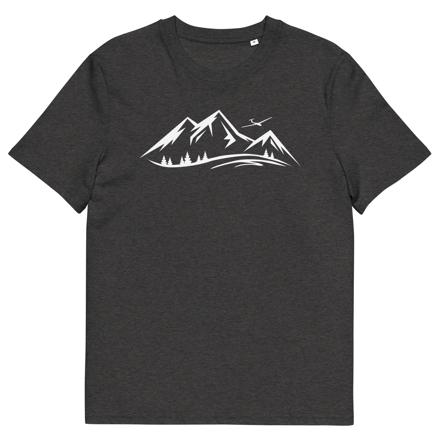 Berge und Segelflugzeug - Herren Premium Organic T-Shirt berge xxx yyy zzz Dark Heather Grey