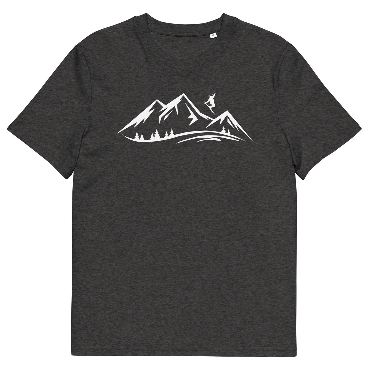 Berge und Skifahren - Herren Premium Organic T-Shirt klettern ski xxx yyy zzz Dark Heather Grey