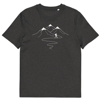 Berge Trail Kurves und Wandern - Herren Premium Organic T-Shirt wandern xxx yyy zzz Dark Heather Grey