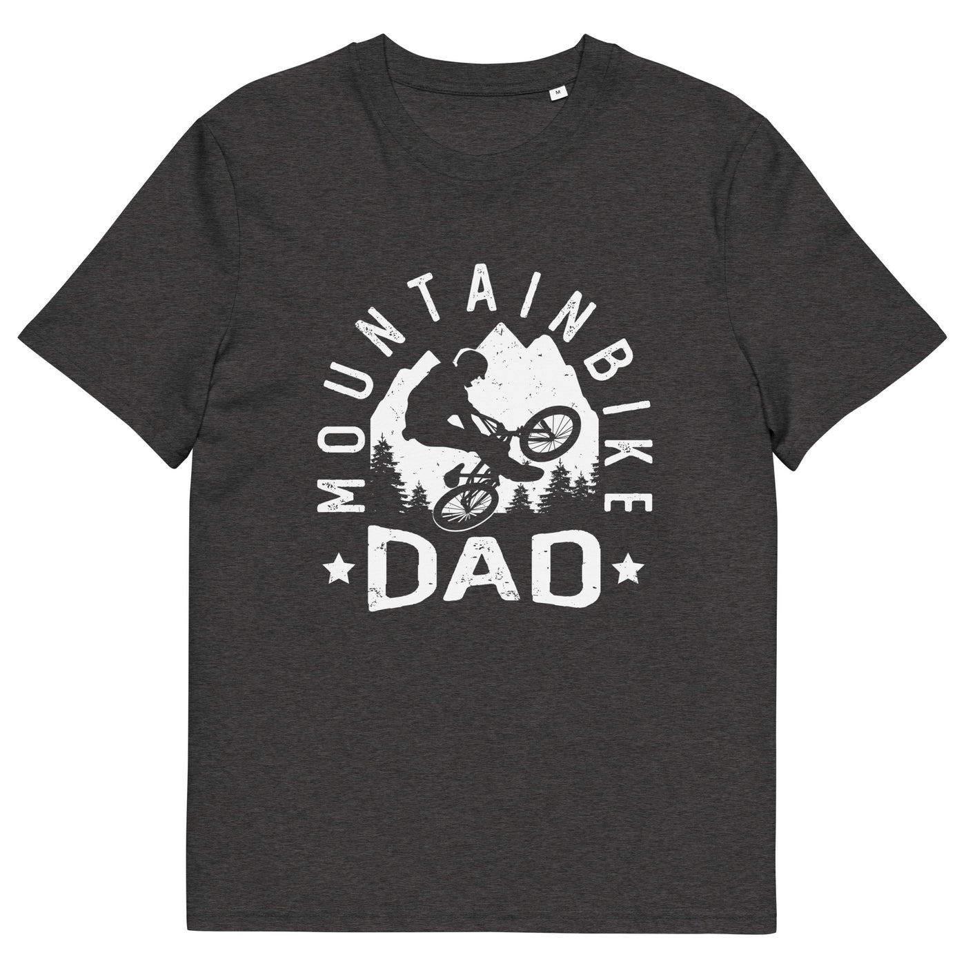 Mountainbike Dad - (M) - Herren Premium Organic T-Shirt xxx yyy zzz Dark Heather Grey