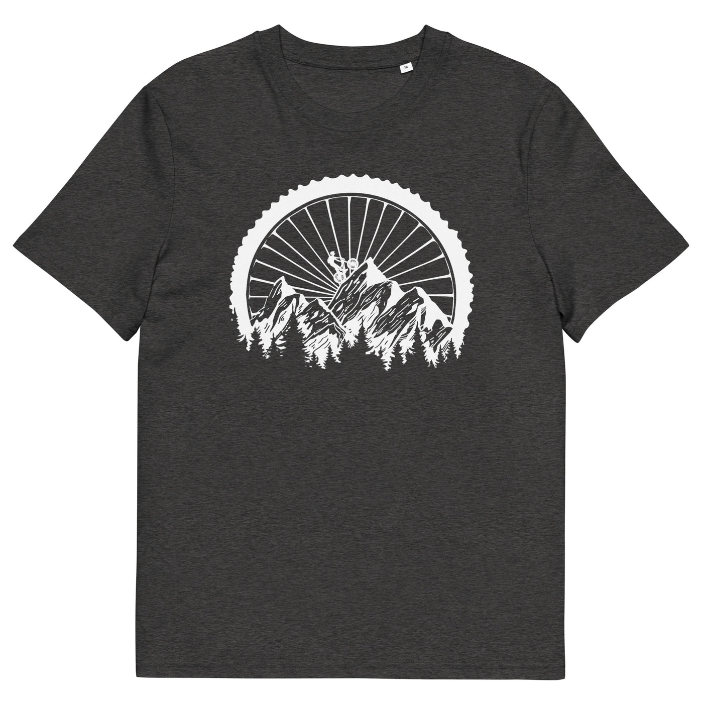 Mountainbike Geometrisch - (M) - Herren Premium Organic T-Shirt xxx yyy zzz Dark Heather Grey