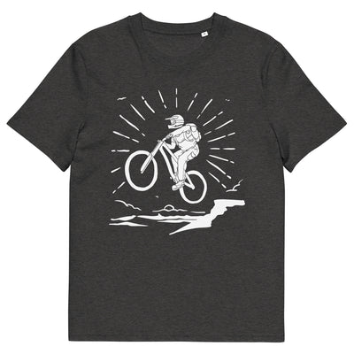 Mountainbiken - (M) - Herren Premium Organic T-Shirt xxx yyy zzz Dark Heather Grey