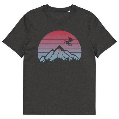 Mountainbiken Vintage - (M) - Herren Premium Organic T-Shirt xxx yyy zzz Dark Heather Grey