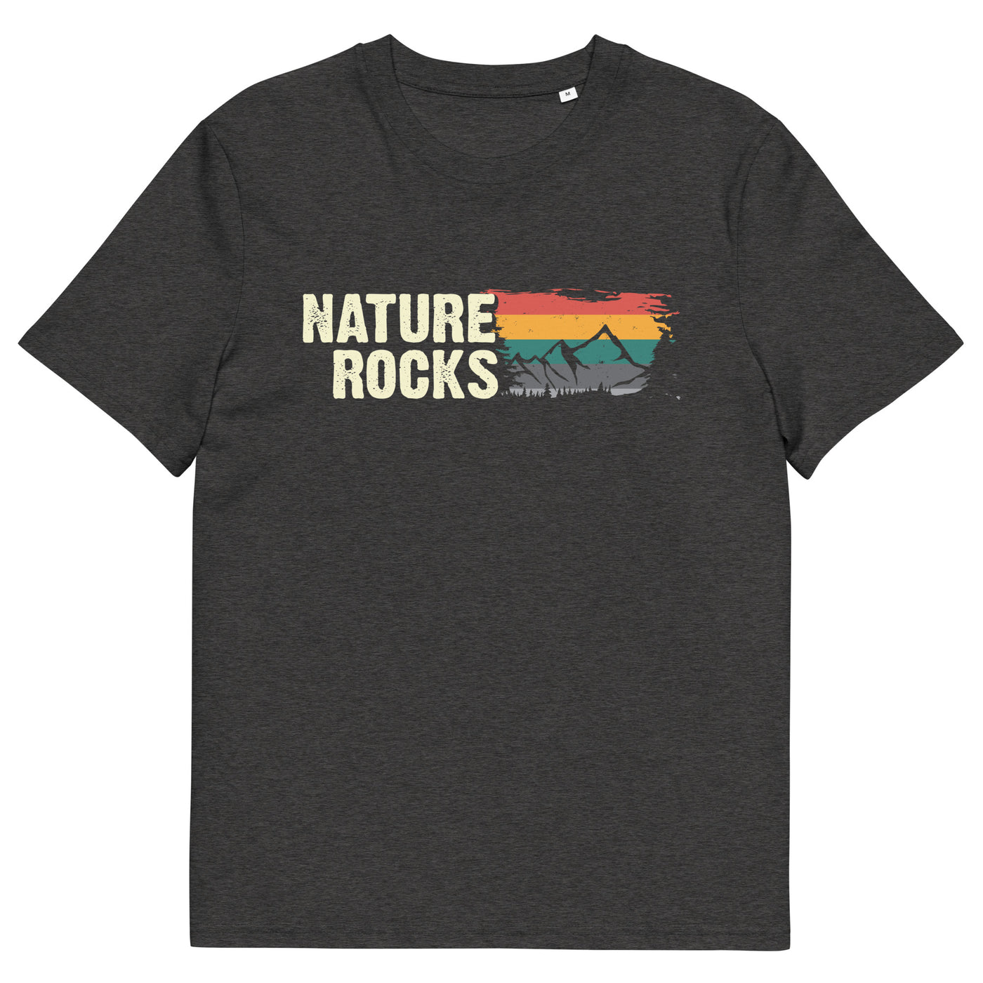 Nature Felsens - Herren Premium Organic T-Shirt berge camping wandern xxx yyy zzz Dark Heather Grey