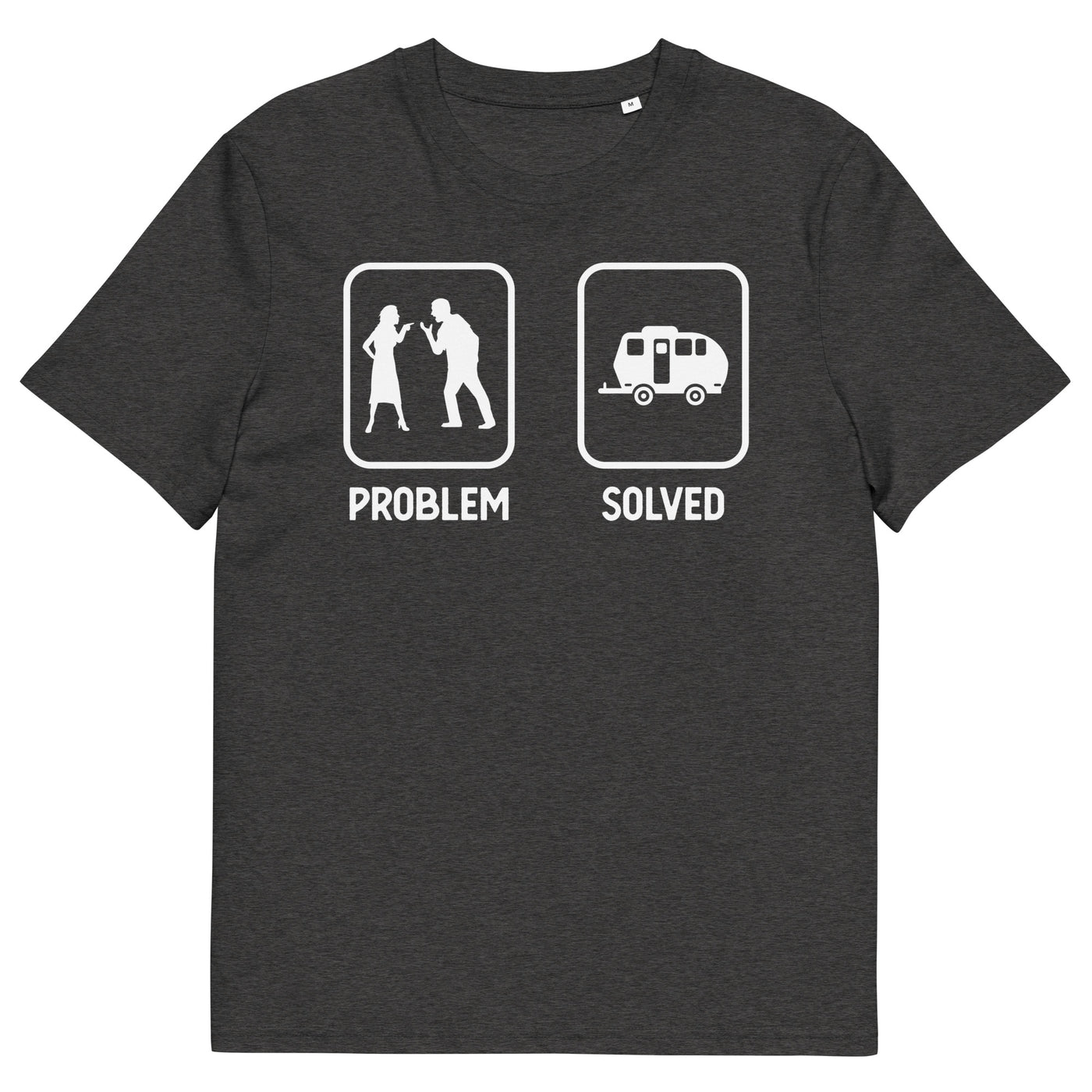 Problem Solved - Camping Caravan - Herren Premium Organic T-Shirt camping xxx yyy zzz Dark Heather Grey
