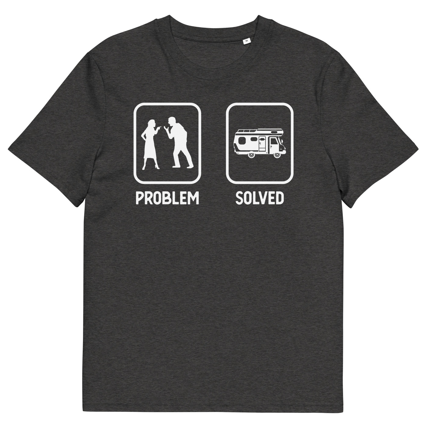 Problem Solved - Camping Van - Herren Premium Organic T-Shirt camping xxx yyy zzz Dark Heather Grey