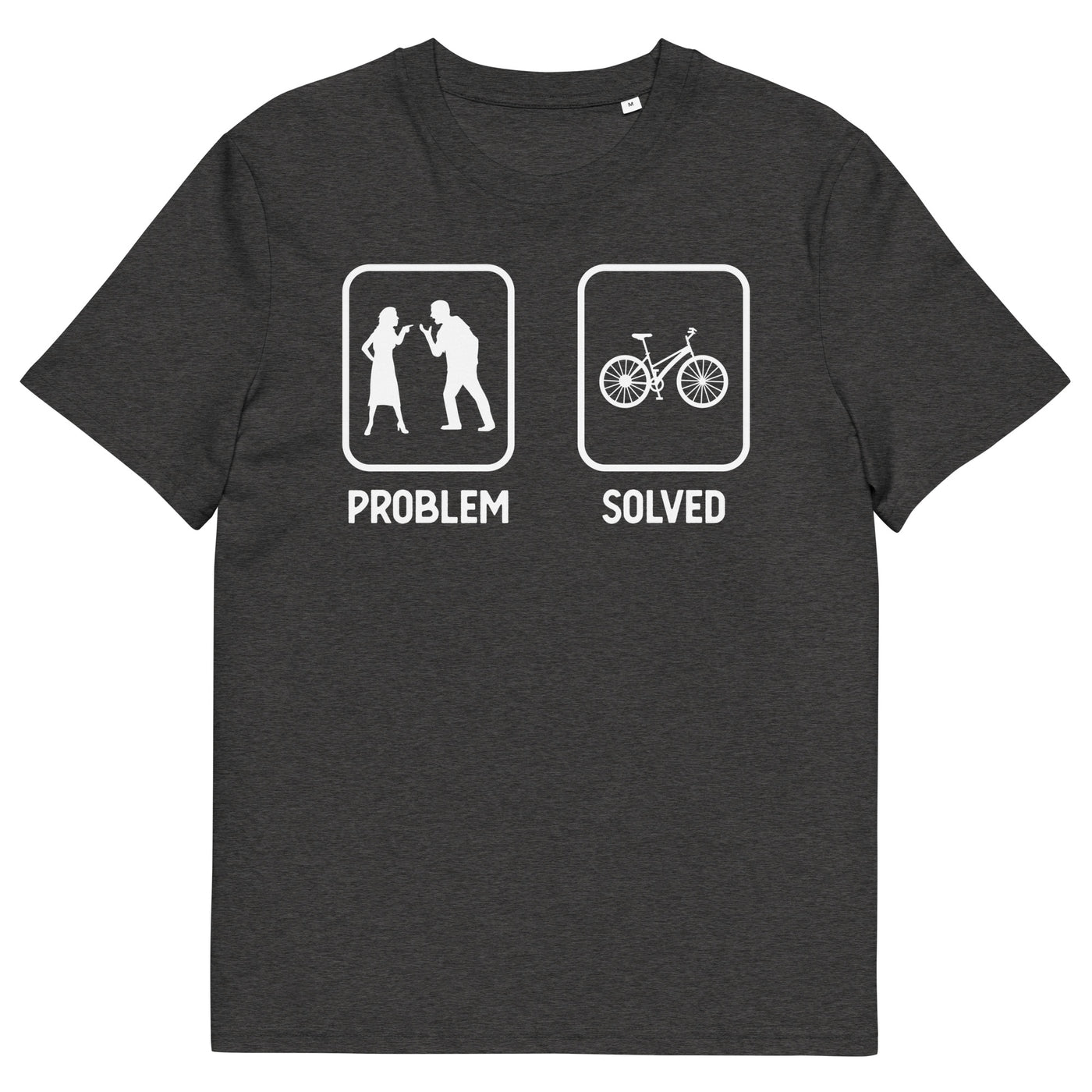 Problem Solved - Radfahren - Herren Premium Organic T-Shirt fahrrad xxx yyy zzz Dark Heather Grey