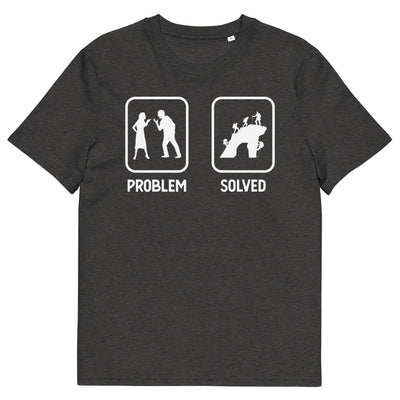 Problem Solved - Mann Klettern - Herren Premium Organic T-Shirt klettern xxx yyy zzz Dark Heather Grey