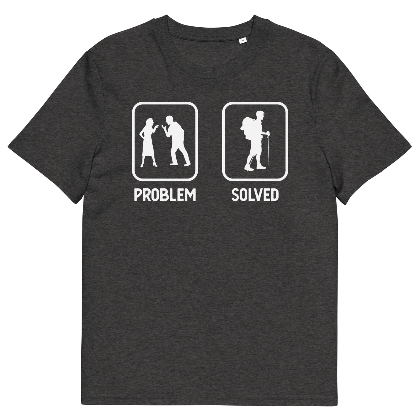 Problem Solved - Wandern - Herren Premium Organic T-Shirt wandern xxx yyy zzz Dark Heather Grey