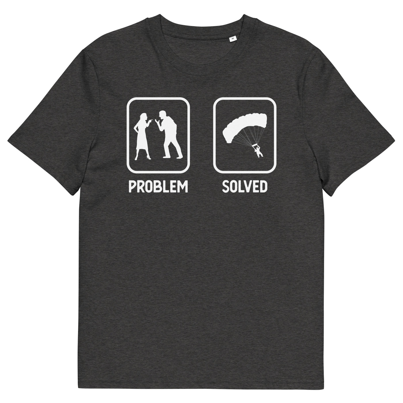 Problem Solved - Paragleiten - Herren Premium Organic T-Shirt berge xxx yyy zzz Dark Heather Grey