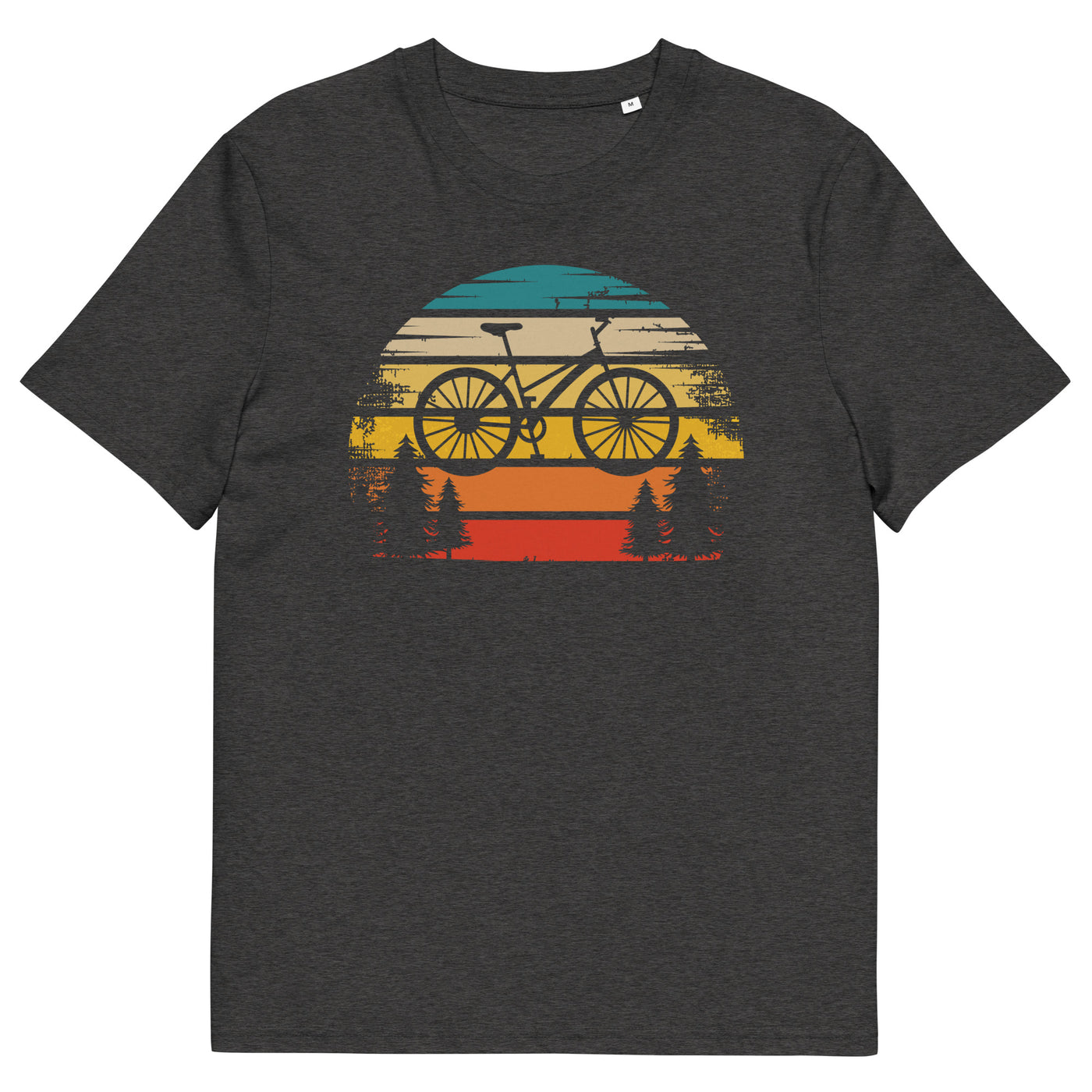 Retro Sonne und Fahrrad - Herren Premium Organic T-Shirt fahrrad xxx yyy zzz Dark Heather Grey