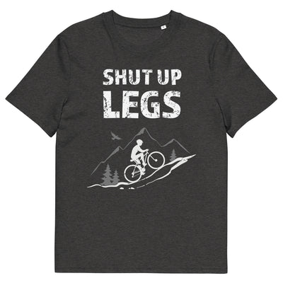 Shut up Legs - (M) - Herren Premium Organic T-Shirt xxx yyy zzz Dark Heather Grey