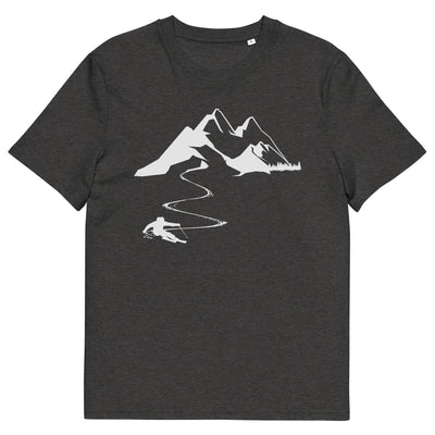 Skisüchtig - Herren Premium Organic T-Shirt klettern ski xxx yyy zzz Dark Heather Grey