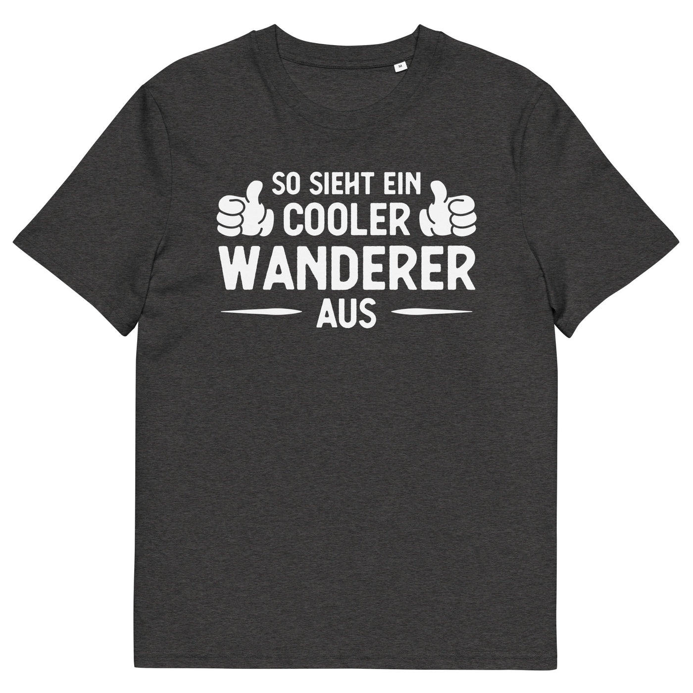 So Sieht Ein Cooler Wanderer Aus - Herren Premium Organic T-Shirt wandern xxx yyy zzz Dark Heather Grey