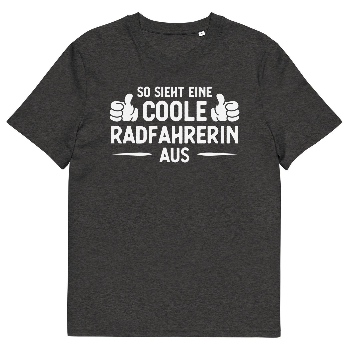 So Sieht Eine Coole Radfahrerin Aus - Herren Premium Organic T-Shirt fahrrad xxx yyy zzz Dark Heather Grey