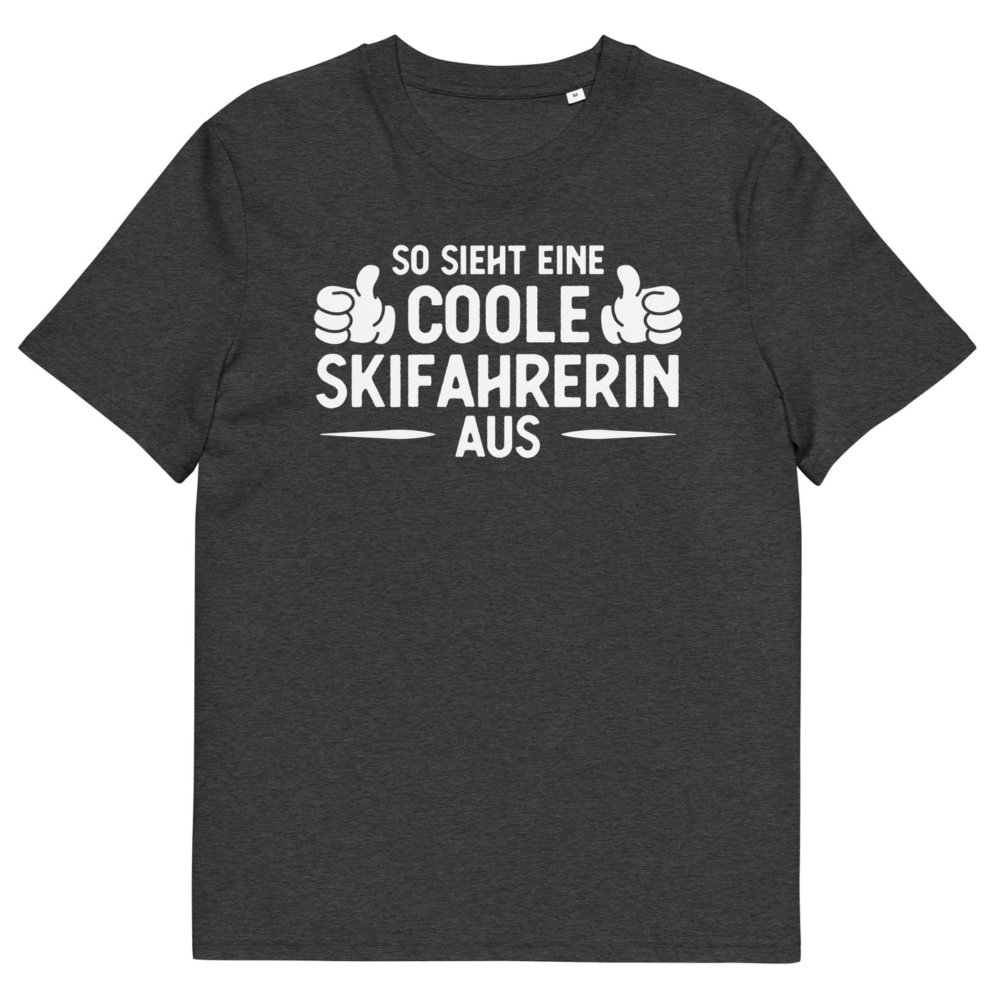 So Sieht Eine Coole Skifahrerin Aus - Herren Premium Organic T-Shirt klettern ski xxx yyy zzz Dark Heather Grey