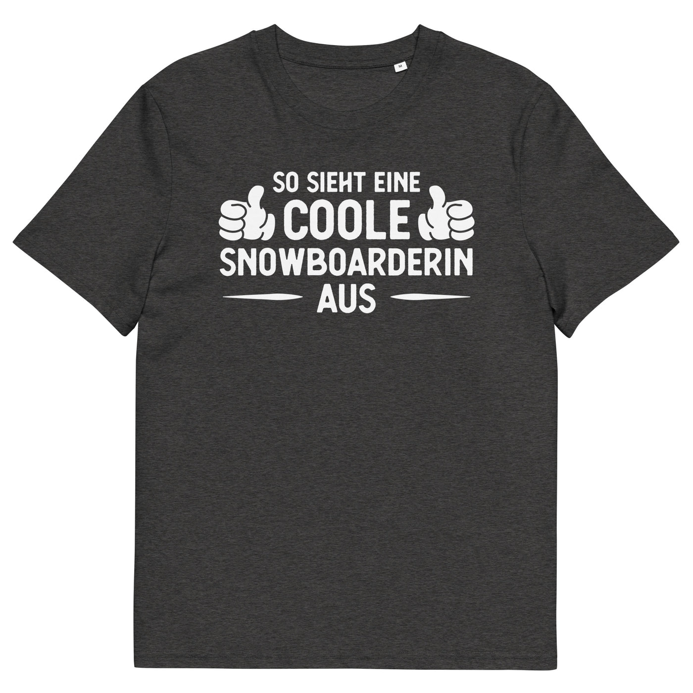 So Sieht Eine Coole Snowboarderin Aus - Herren Premium Organic T-Shirt snowboarden xxx yyy zzz Dark Heather Grey