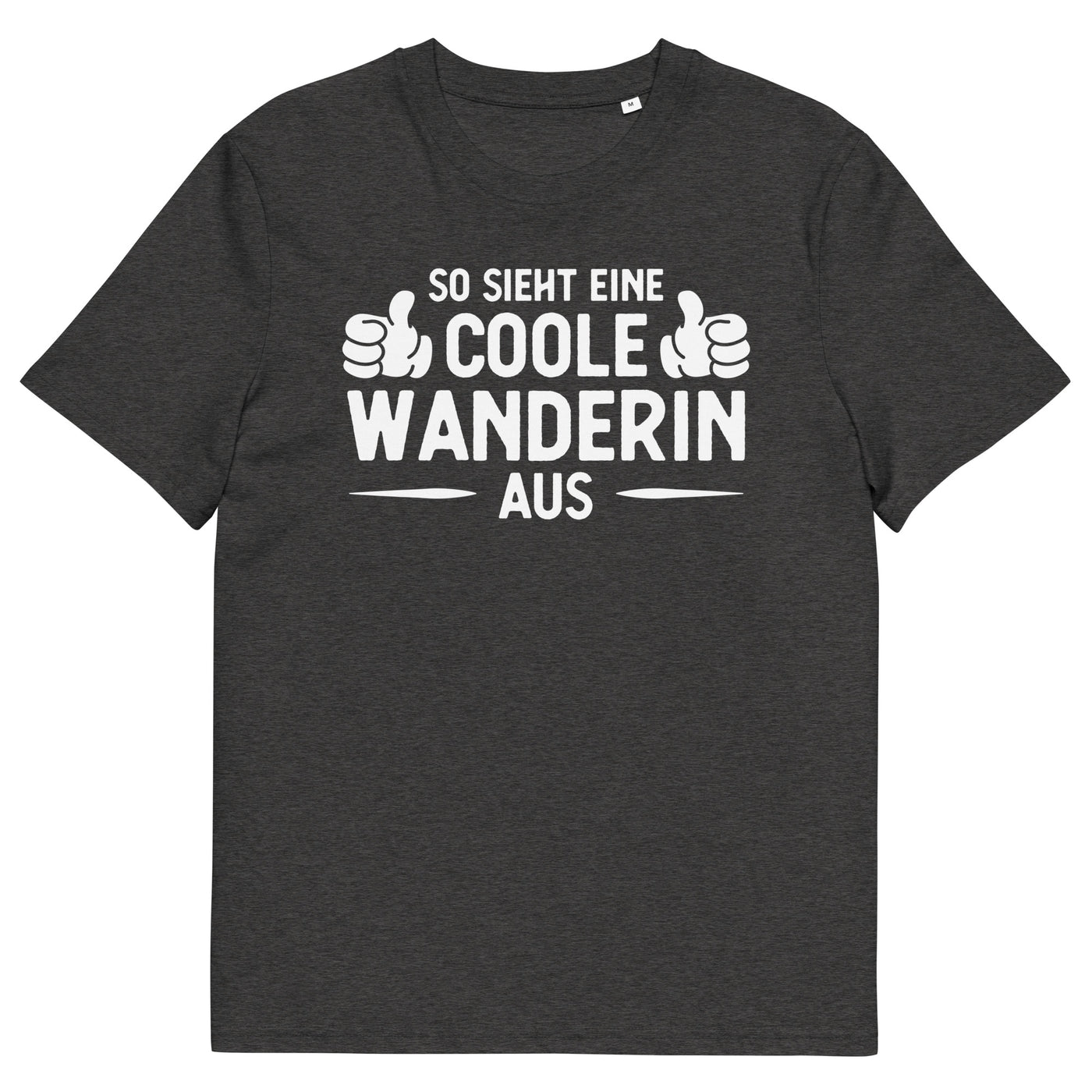 So Sieht Eine Coole Wanderin Aus - Herren Premium Organic T-Shirt wandern xxx yyy zzz Dark Heather Grey