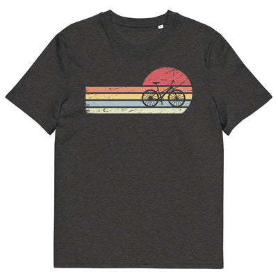 Sonne und Retro Linies - Radfahren - Herren Premium Organic T-Shirt fahrrad xxx yyy zzz Dark Heather Grey