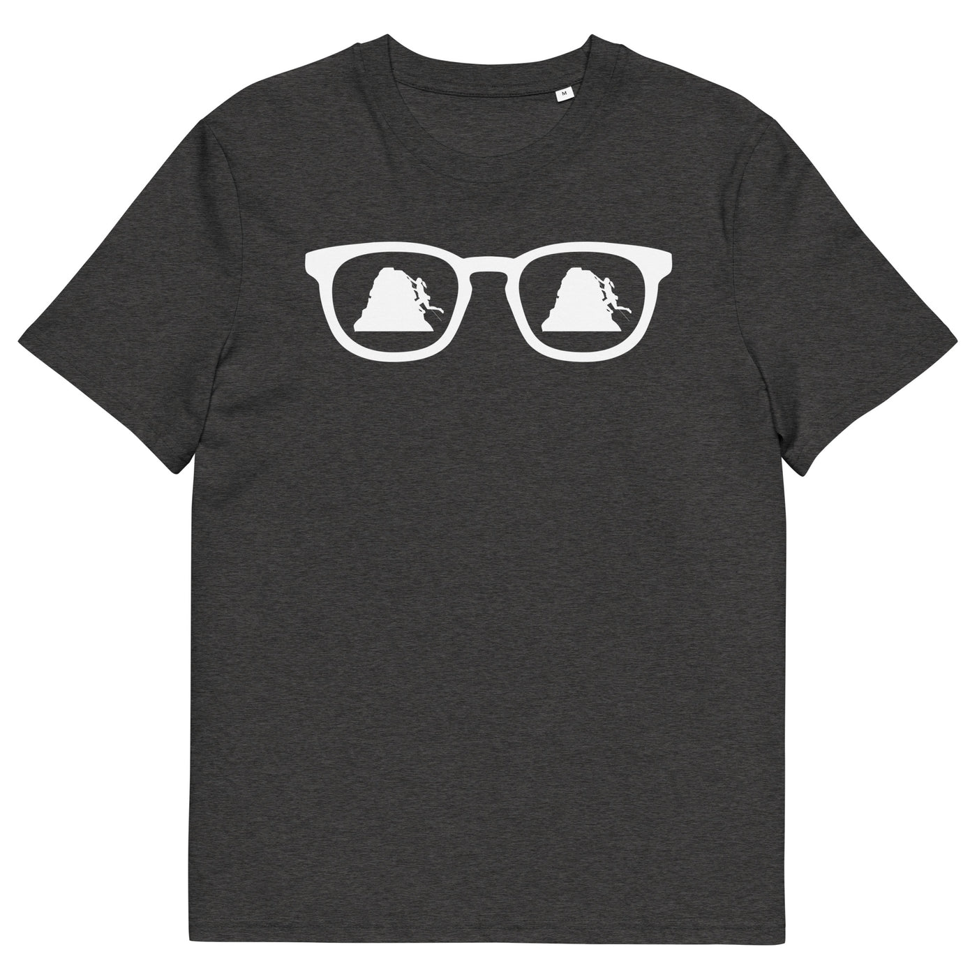 Sonnenbrille und Klettern 1 - Herren Premium Organic T-Shirt klettern xxx yyy zzz Dark Heather Grey