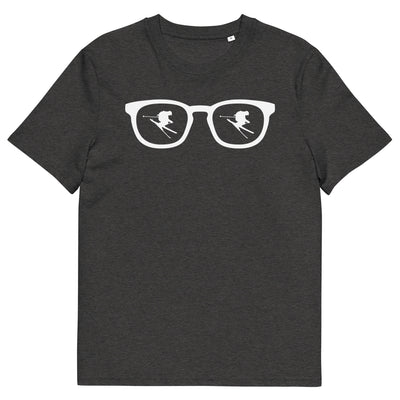 Sonnenbrille und Skifahren - Herren Premium Organic T-Shirt klettern ski xxx yyy zzz Dark Heather Grey