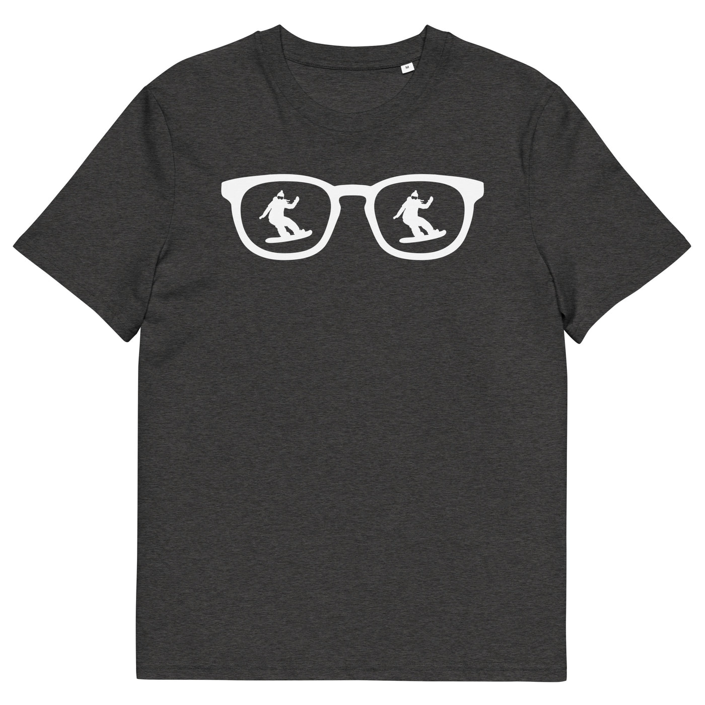 Sonnenbrille und Snowboarding 1 - Herren Premium Organic T-Shirt snowboarden xxx yyy zzz Dark Heather Grey