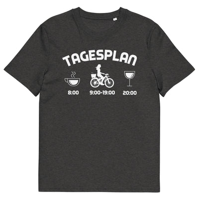 Tagesplan - Herren Premium Organic T-Shirt fahrrad xxx yyy zzz Dark Heather Grey