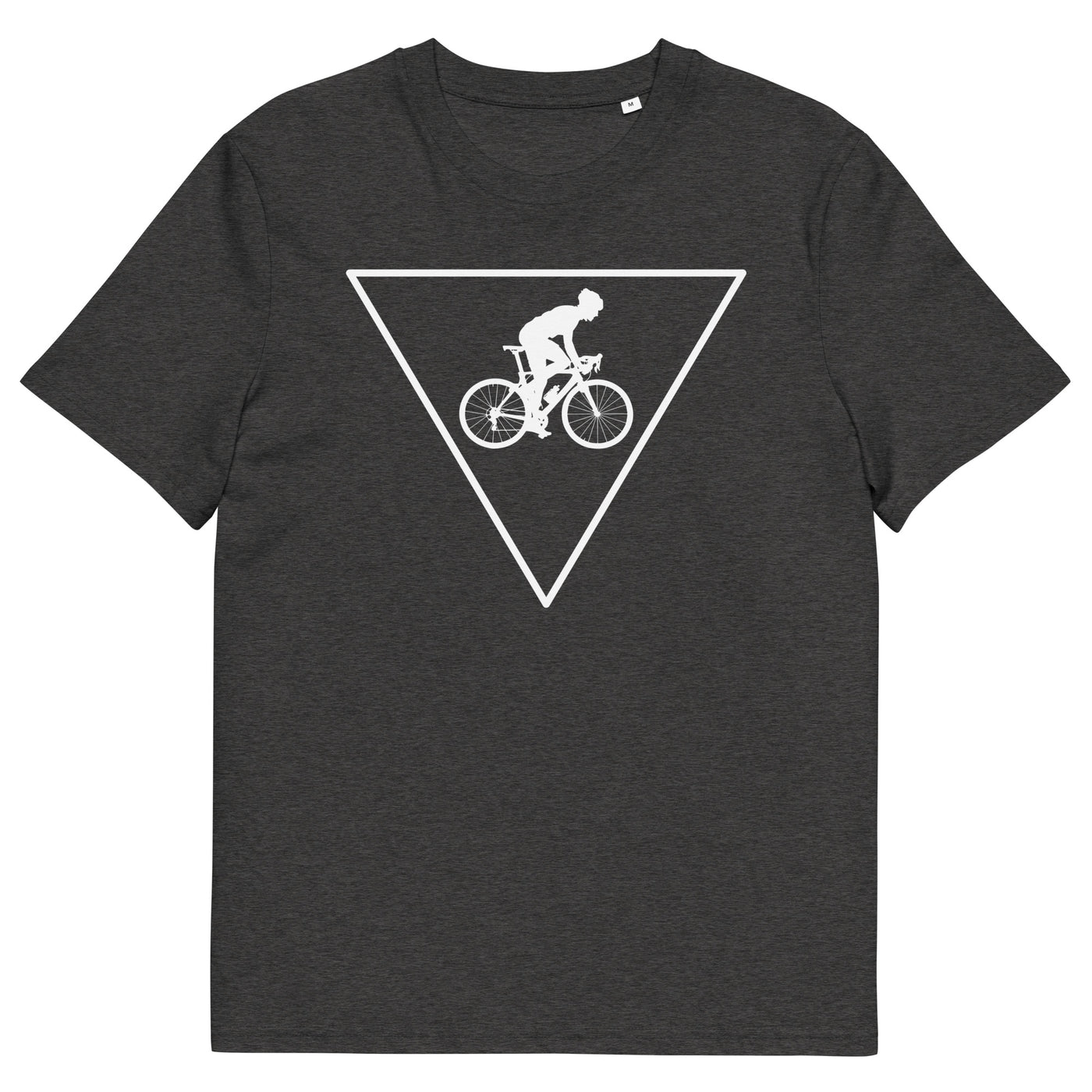 Dreieck und Radfahren - (F) - Herren Premium Organic T-Shirt fahrrad xxx yyy zzz Dark Heather Grey