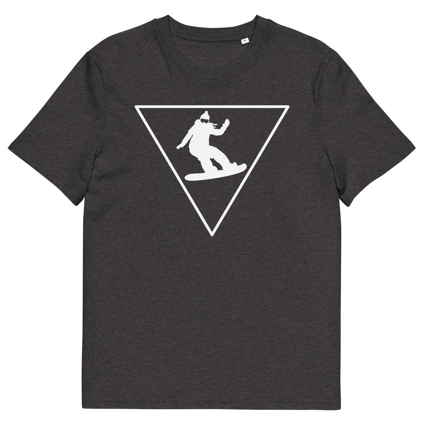 Dreieck_und_Snowboarding_-_(SN) - Unisex Organic Cotton T-Shirt | Stanley/Stella STTU755 xxx yyy zzz Dark Heather Grey