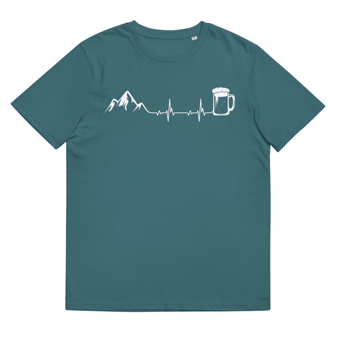 Herzschlag Berge Und Bier - Herren Premium Organic T-Shirt berge klettern wandern Stargazer
