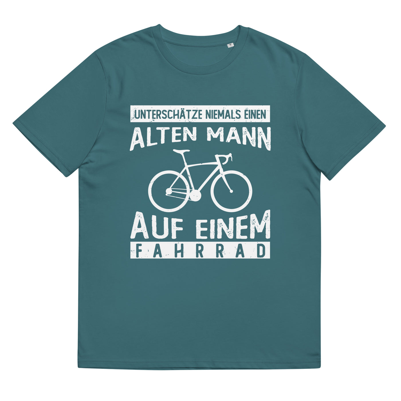 Alter Mann Auf Einem Fahrrad - Herren Premium Organic T-Shirt fahrrad Stargazer