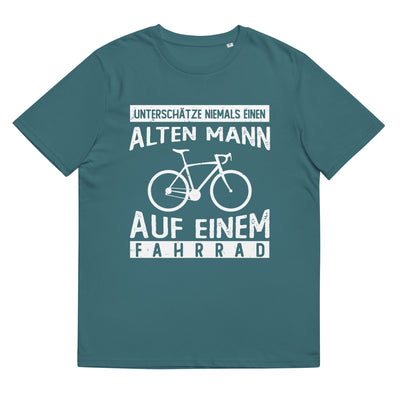 Alter Mann Auf Einem Fahrrad - Herren Premium Organic T-Shirt fahrrad Stargazer