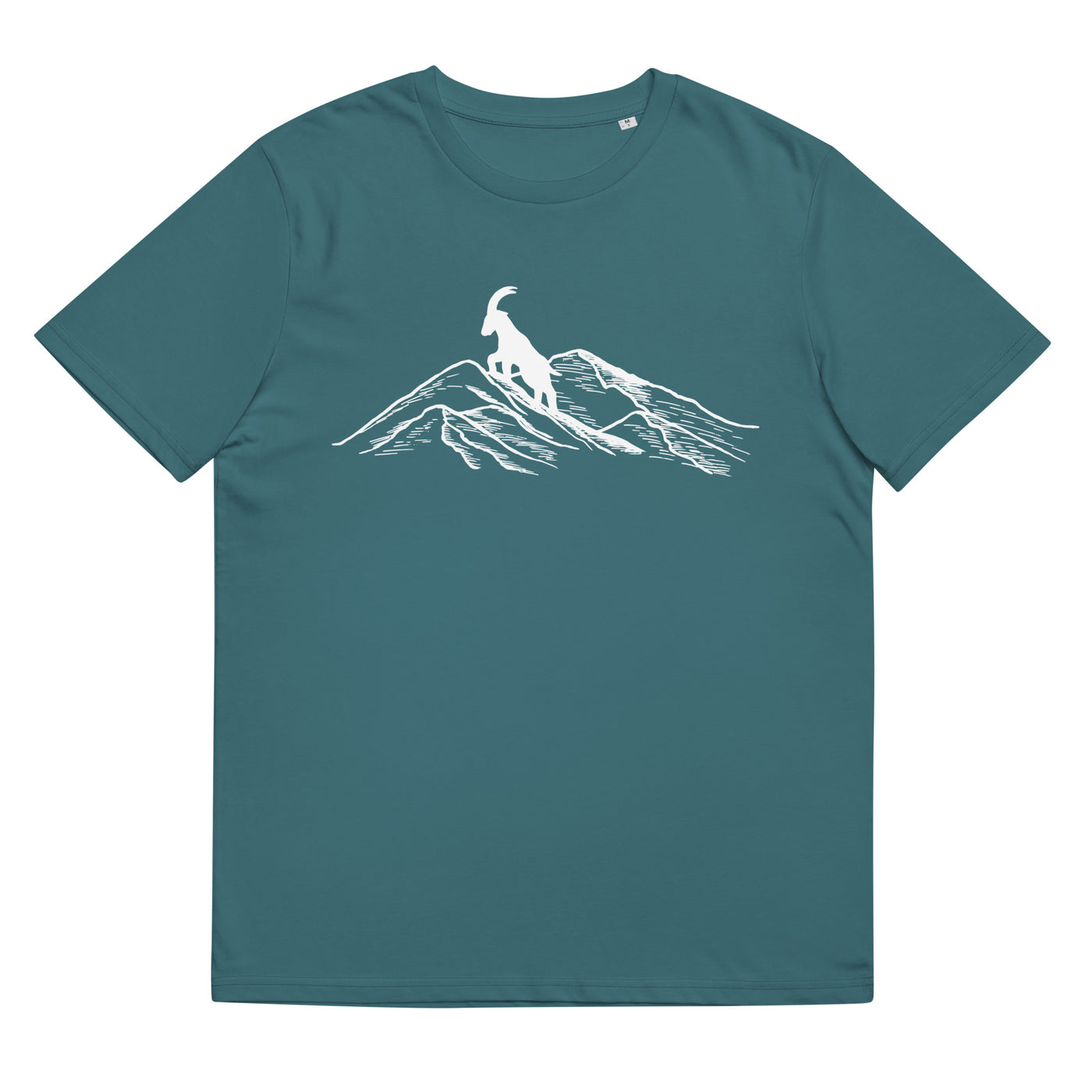 Alpensteinbock Auf Berg - Herren Premium Organic T-Shirt berge klettern wandern Stargazer