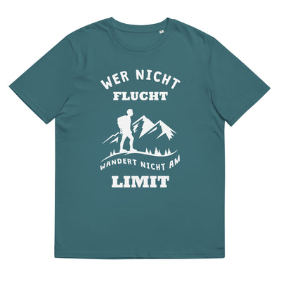 Wer Nicht Flucht Wandert Nicht Am Limit - Herren Premium Organic T-Shirt berge Stargazer