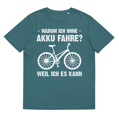 Warum Ich Ohne Akku Fahre Weil Ich Es Kann - Herren Premium Organic T-Shirt fahrrad Stargazer