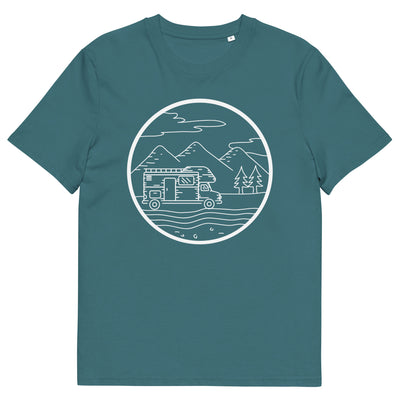Berge - Camping Van - (13) - Herren Premium Organic T-Shirt camping xxx yyy zzz Stargazer