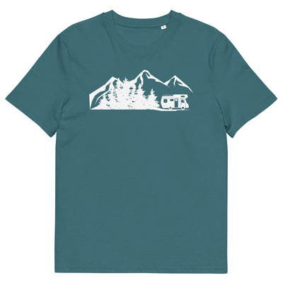 Berge - Bäume - Camping Van - Herren Premium Organic T-Shirt camping xxx yyy zzz Stargazer