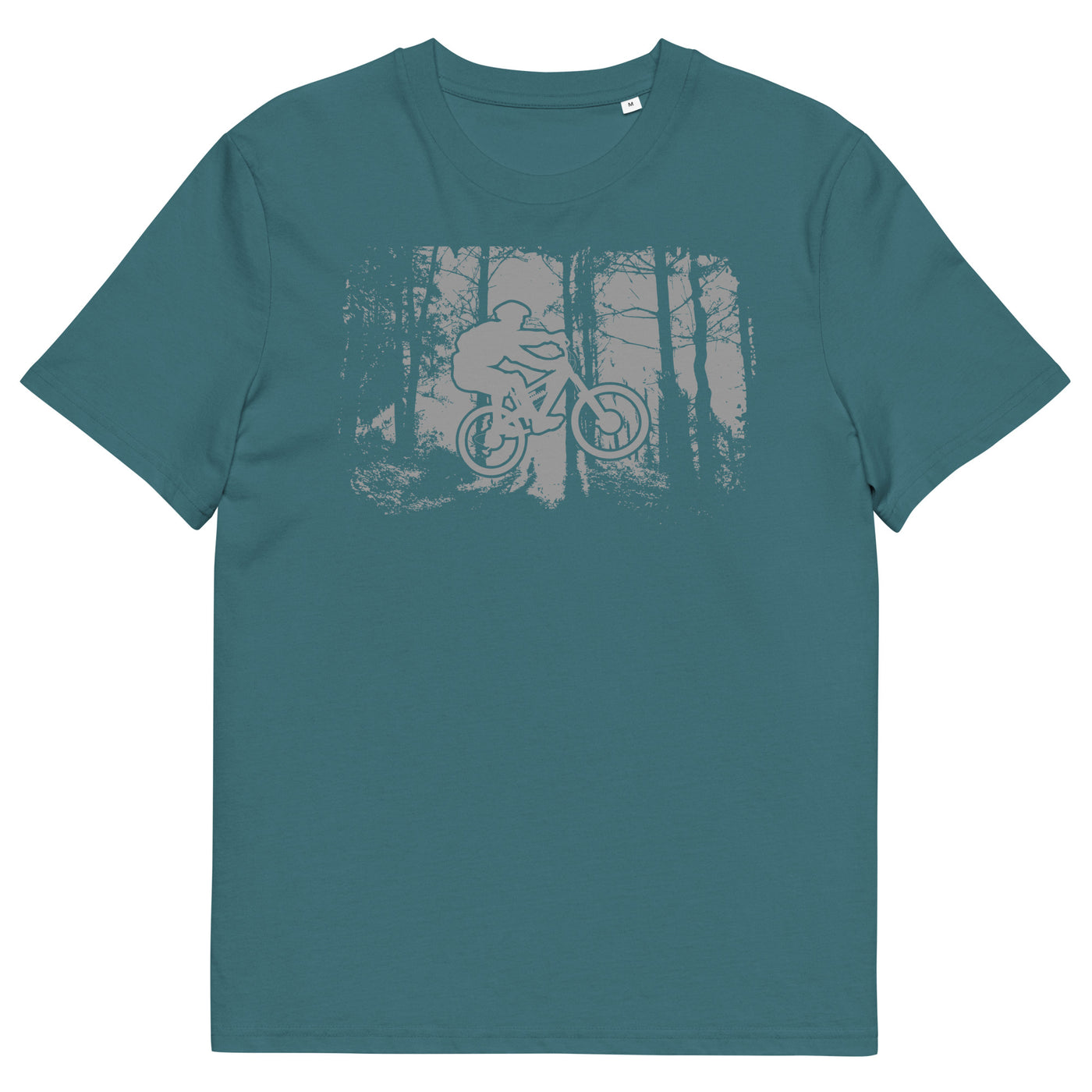 Mountainbiken im Wald - (M) - Herren Premium Organic T-Shirt xxx yyy zzz Stargazer