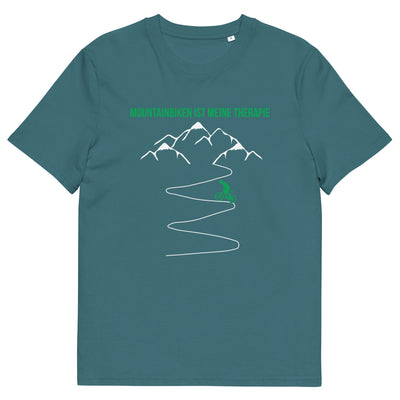 Mountainbiken ist meine Therapie - (M) - Herren Premium Organic T-Shirt xxx yyy zzz Stargazer