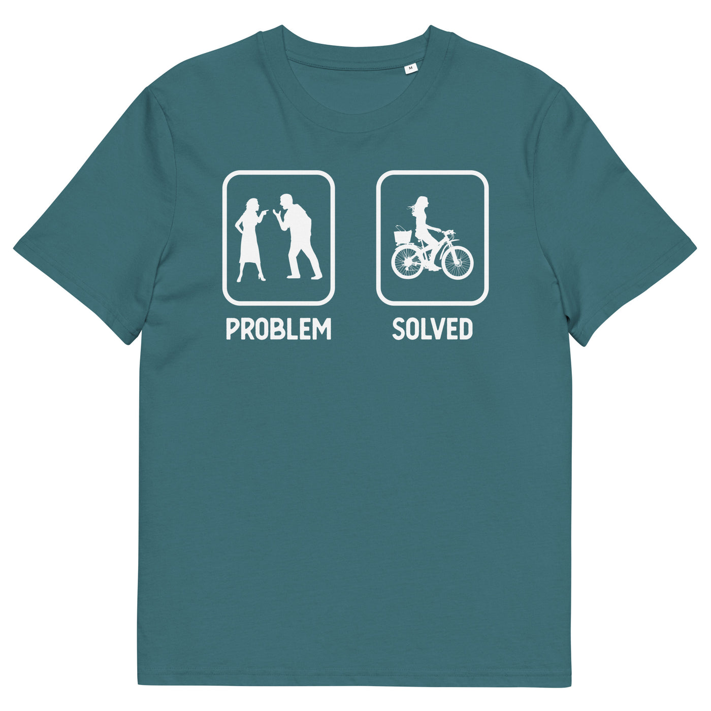 Problem Solved - Frau Radfahren - Herren Premium Organic T-Shirt fahrrad xxx yyy zzz Stargazer