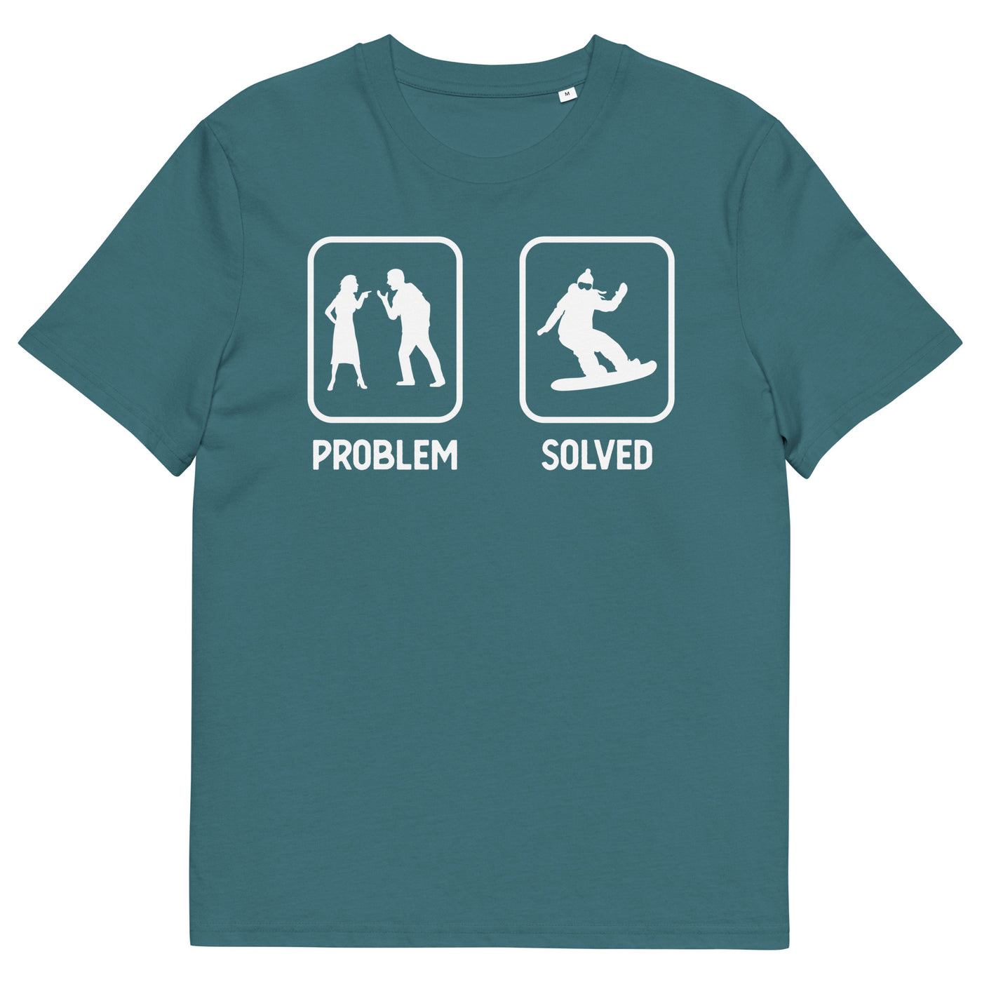 Problem Solved - Frau Snowboarding - Herren Premium Organic T-Shirt snowboarden xxx yyy zzz Stargazer