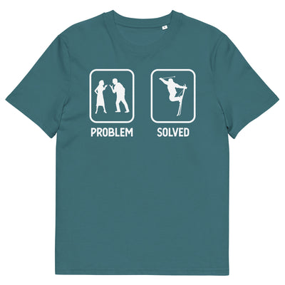 Problem Solved - Mann Skifahren - Herren Premium Organic T-Shirt klettern ski xxx yyy zzz Stargazer