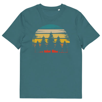 Retro Sonne und Bäume - Herren Premium Organic T-Shirt camping xxx yyy zzz Stargazer